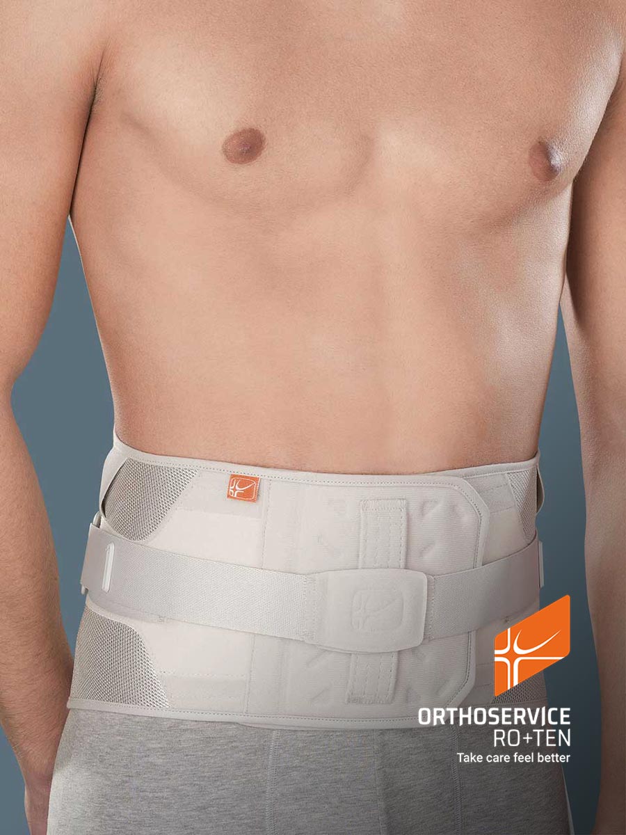 Madal korsett, mis on valmistatud tugevast kangast ja kergesti tõmmatavate pingutusrihmadega LUMBOPULL 70