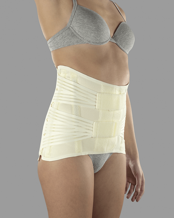 Ortoos lülisamba stabiliseerimiseks ja toetamiseks, plastiliselt tugevdatud kangidega SAT 22 WOMAN