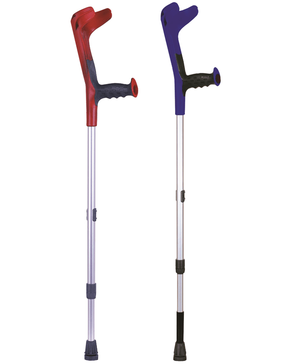 Elkoņa kruķis ar mīkstu rokturi